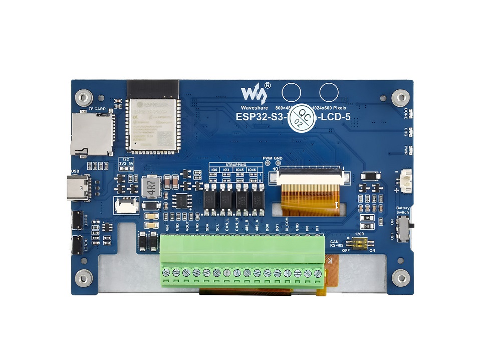 ESP32-S3-LCD-5,No Touch Functi - Esp32 Wifi Bluetooth ulasan dan harga