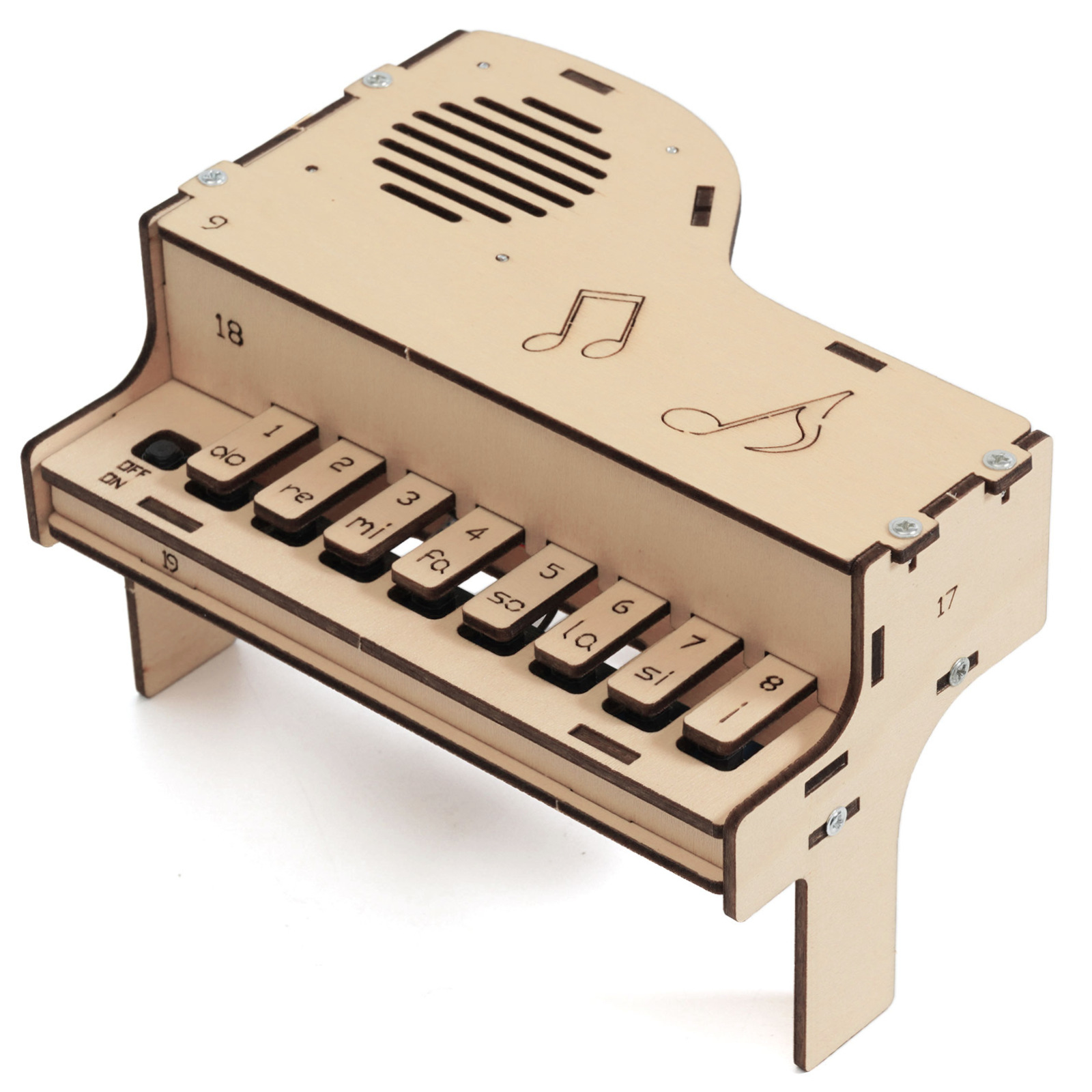 DIY Wooden Electronic Piano Mo - Diy Electronics Kits For Kids ulasan dan harga