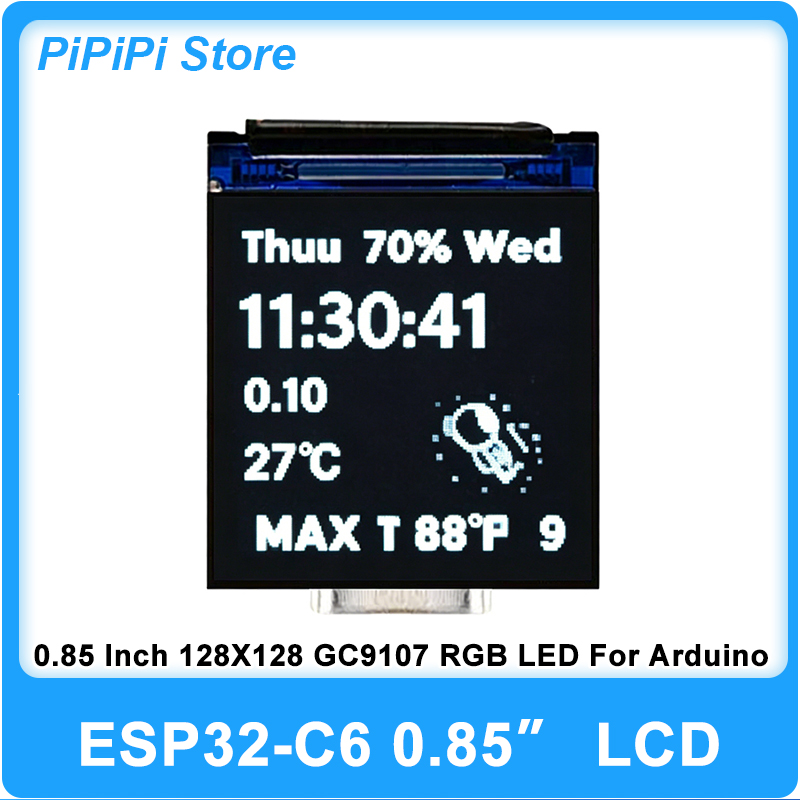 ESP32 C6 0.85 Inch 128X128 IPS - Esp32 Wifi Bluetooth ulasan dan harga