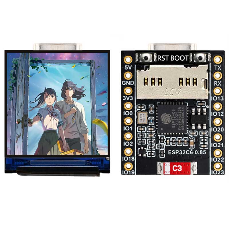 ESP32 C6 0.85 Inch 128X128 IPS - Esp32 Wifi Bluetooth ulasan dan harga
