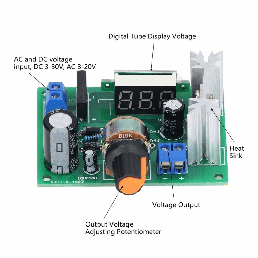 LM317 Voltage Regulator Module - Lm317 Voltage Regulator ulasan dan harga