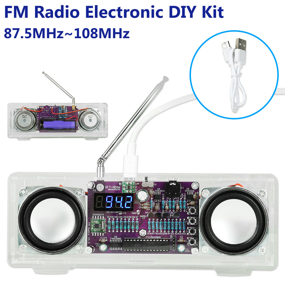 FM Radio Electronic 87.5MHz~10 - Diy Electronics Youtube Channel ulasan dan harga