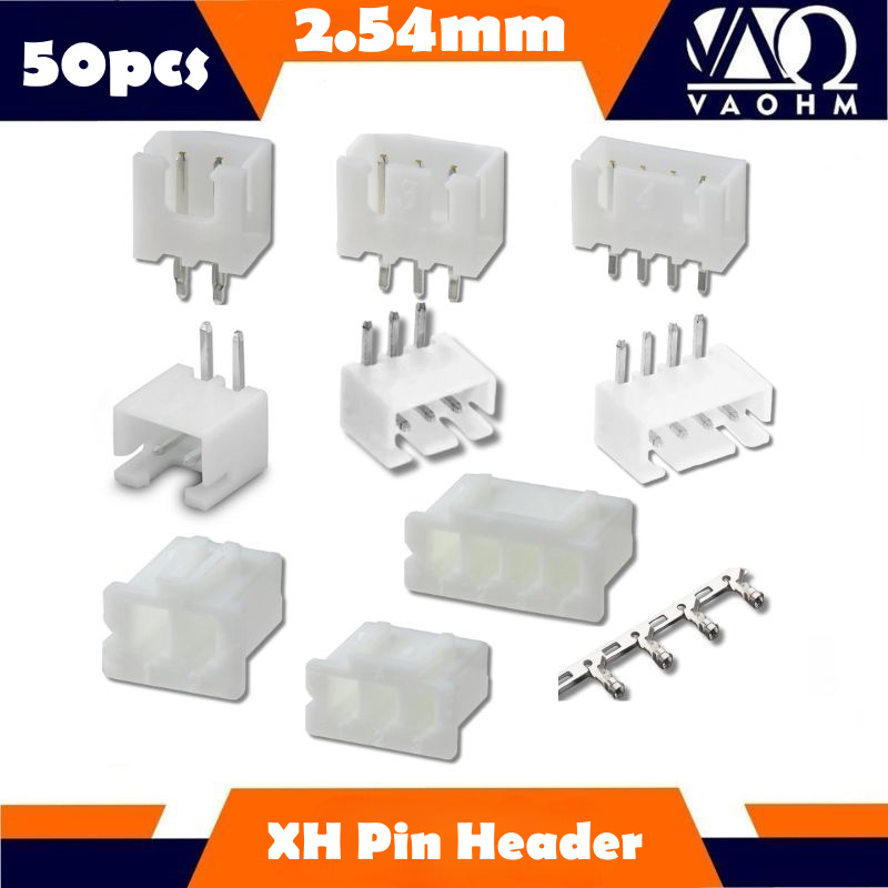50pcs XH2.54mm 2P/3P/4P Pin He - Male Female Header Pin ulasan dan harga