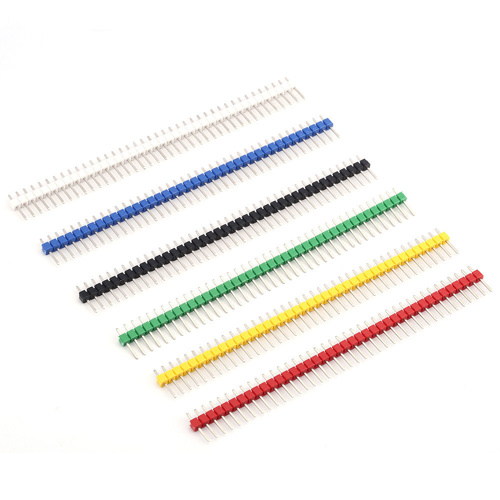 10PCS 2.54mm 1X40Pin Single Ro - Male Female Header Pin ulasan dan harga