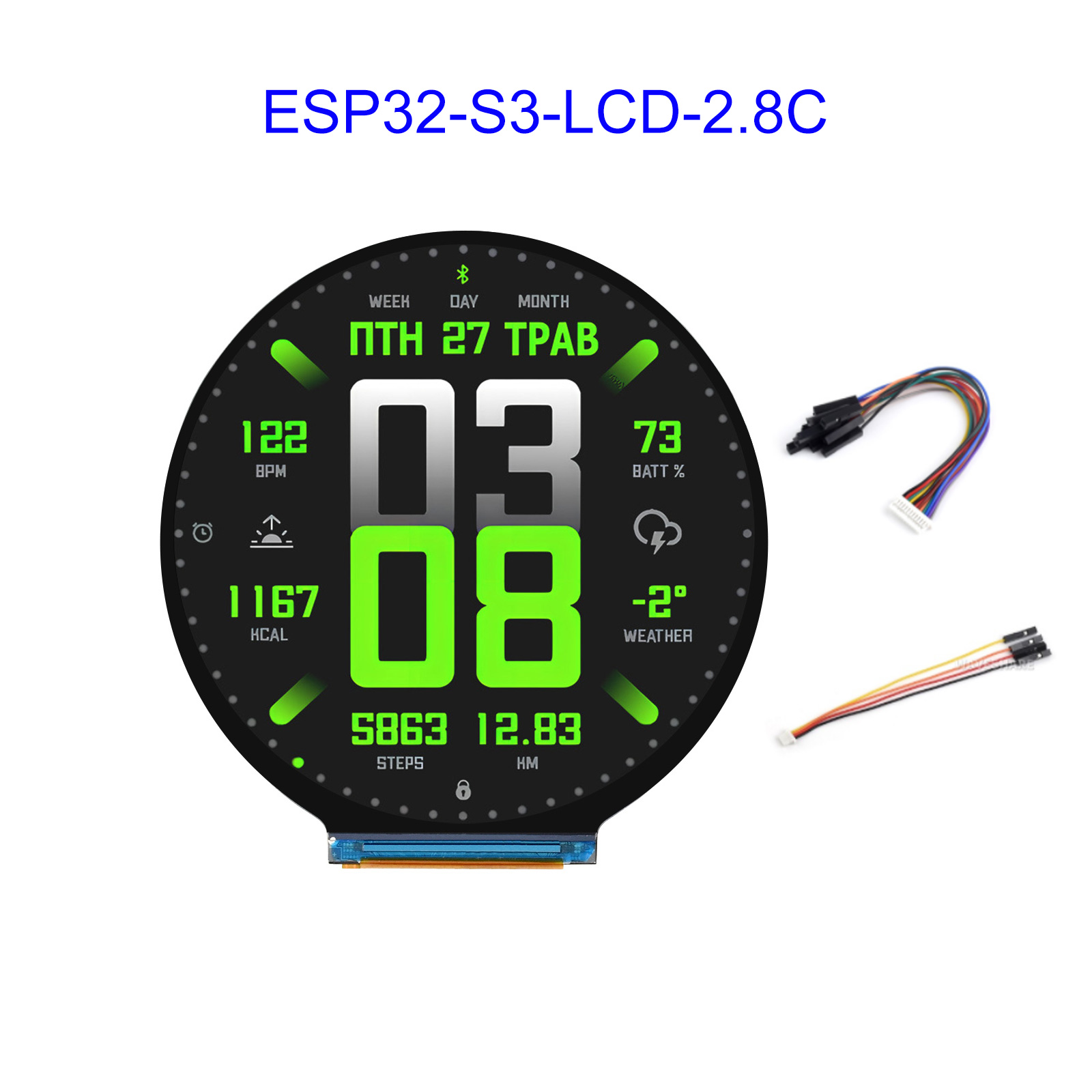 ESP32 ESP32-S3 2.8-inch circul - Esp32 Wifi Bluetooth ulasan dan harga