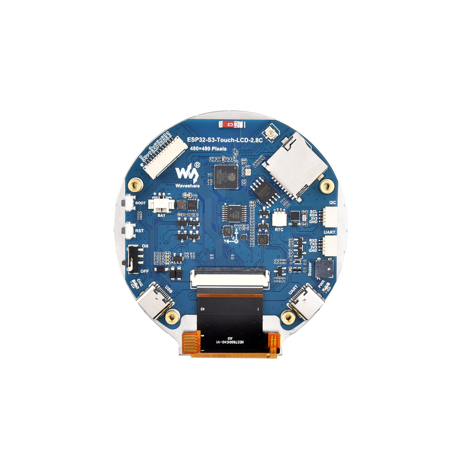 ESP32 ESP32-S3 2.8-inch circul - Esp32 Wifi Bluetooth ulasan dan harga