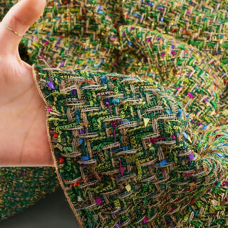 Tweed Fabric Plaid Stripes Wov - Diy Electronics Components ulasan dan harga