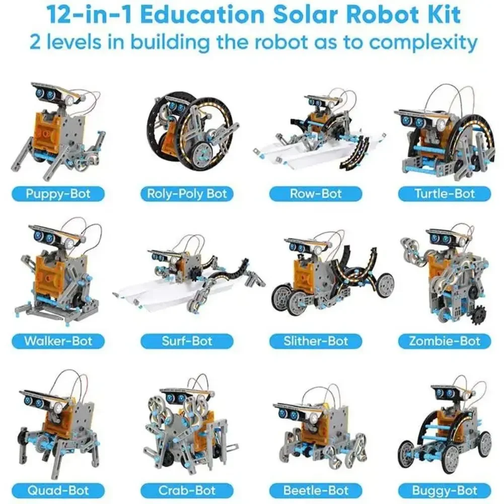 13 in 1 Solar Powered Robot Sc - Diy Electronics Kits For Kids ulasan dan harga