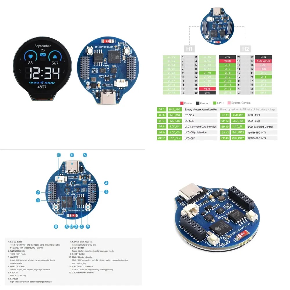 ESP32-S3 LCD development board - Esp32 Wifi Bluetooth ulasan dan harga